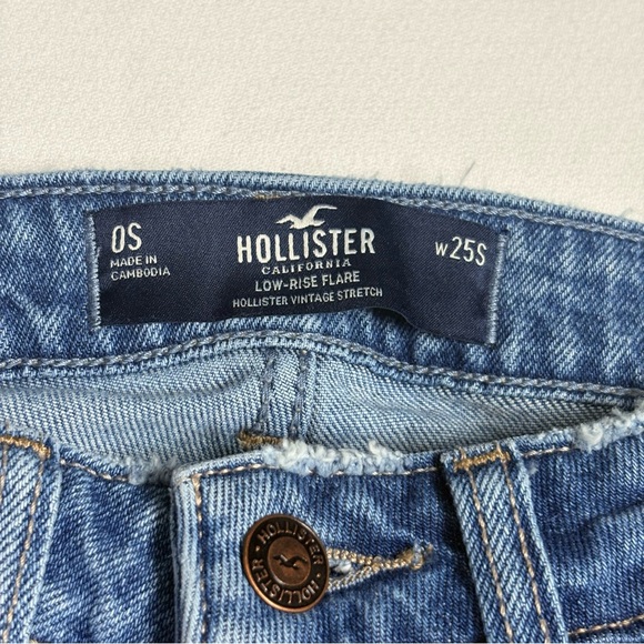 Vintage Hollister Low Rise, Wide Flare Jeans- 0/25 - Picture 5 of 8